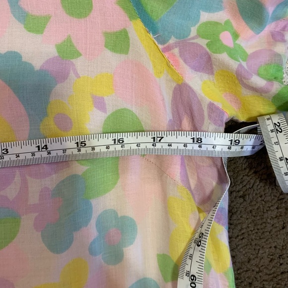 Vintage 60s pastel house coat - Picture 6 of 8